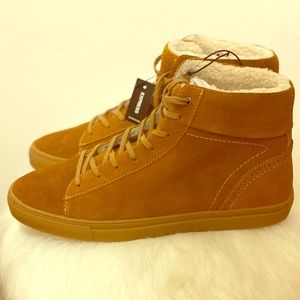 New Express-Leather Upper Faux Fur Lining Shoe